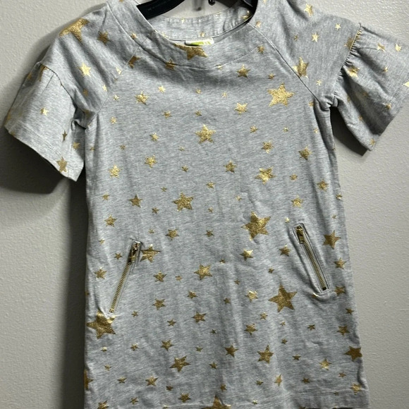 Crazy 8 Gray Kids Star Girls Shirt Dress‎ size 5-6 - Picture 3 of 11